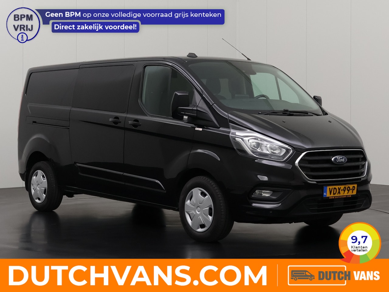 Ford Transit Custom - 2.0TDCI 130PK Automaat Dubbele Cabine Limted Lang | Navigatie | Camera | Airco | 2xSchuifd - AutoWereld.nl
