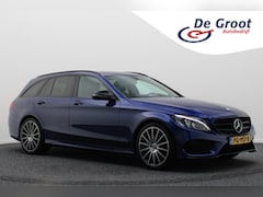 Mercedes-Benz C-klasse Estate - 180 Prestige AMG Line Leer, Sfeerverlichting, Navigatie, Elektr. Stoelen, Trekhaak, 19"