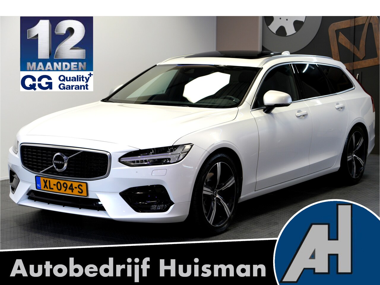 Volvo V90 - 2.0 T4 140kW/190pk Aut8 R-Design PANORAMADAK + FULL LED HIGH BEAM + NAVI SENSUS + PILOT AS - AutoWereld.nl