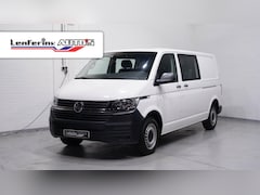 Volkswagen Transporter - 2.0 TDI 110 pk L2 Dubbel Cabine 2x Schuifdeur NAP, Trekhaak, Airco, Cruise Control, 5-Zits
