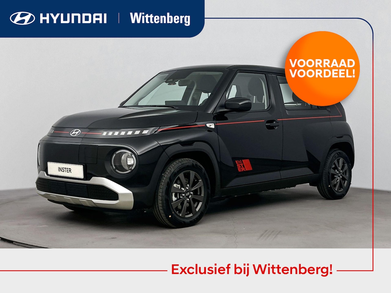 Hyundai Inster - E-Motion 49 kWh Redline Edition Pro | Exclusief in Nederland bij Hyundai Wittenberg - AutoWereld.nl