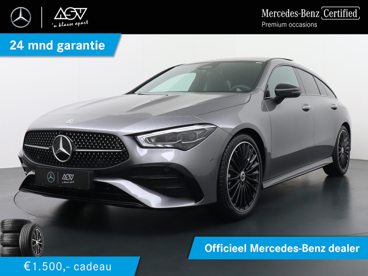 Mercedes-Benz CLA-klasse Shooting Brake - 180 Star Edition AMG Line | Distronic Cruise Control | Panorama - Schuifdak | Trekhaak Weg - AutoWereld.nl