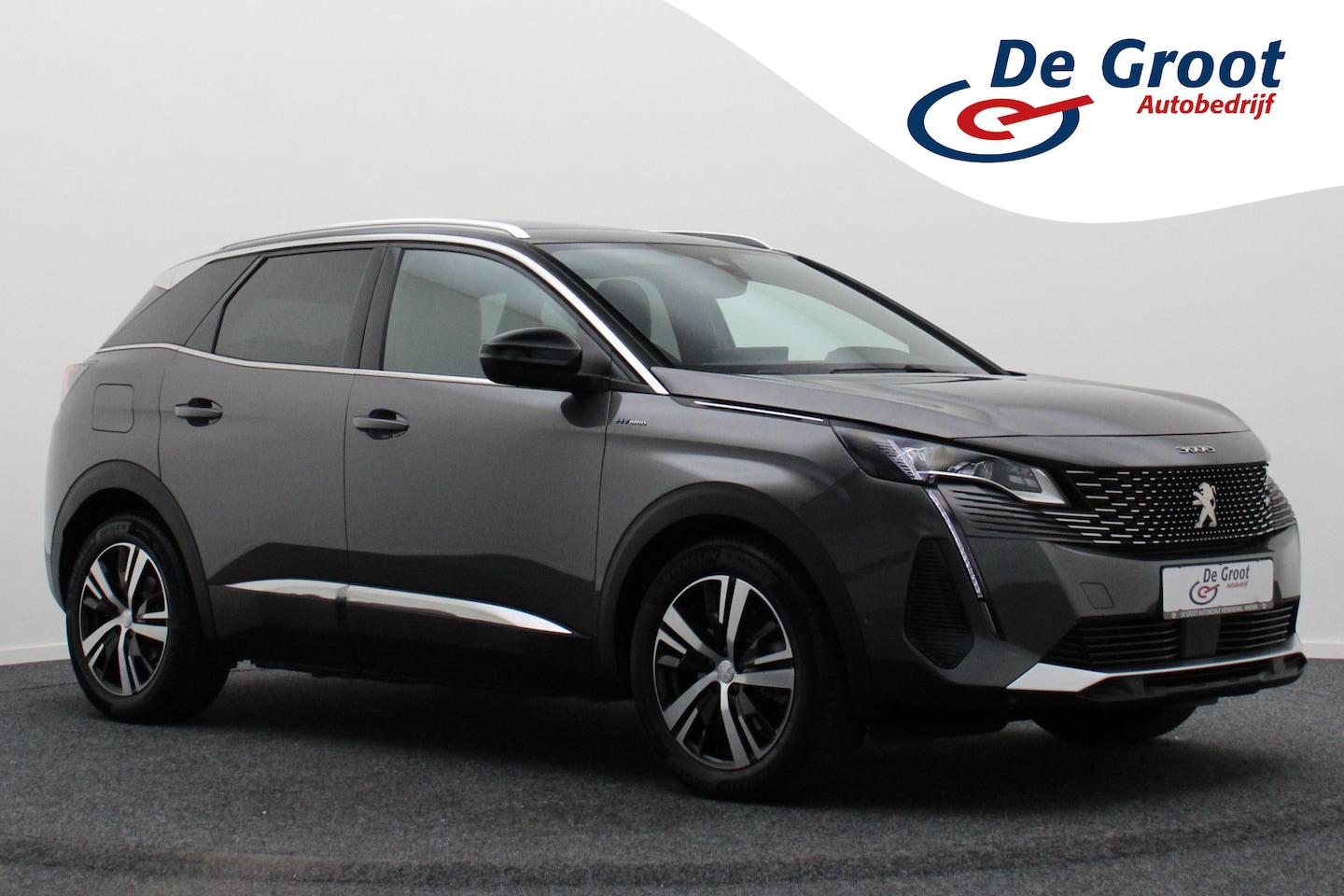 Peugeot 3008 - 1.6 HYbrid 225 GT Panoramadak, ACC, Camera, Apple Carplay, Sfeerverlichting, LED, DAB, 18' - AutoWereld.nl