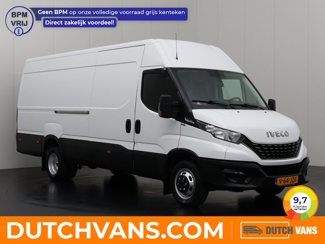 Iveco Daily - 35C16 Hi-Matic Automaat L3H2 Maxi | Dubbellucht | Airco | 3-Persoons | Betimmering | 3500K - AutoWereld.nl