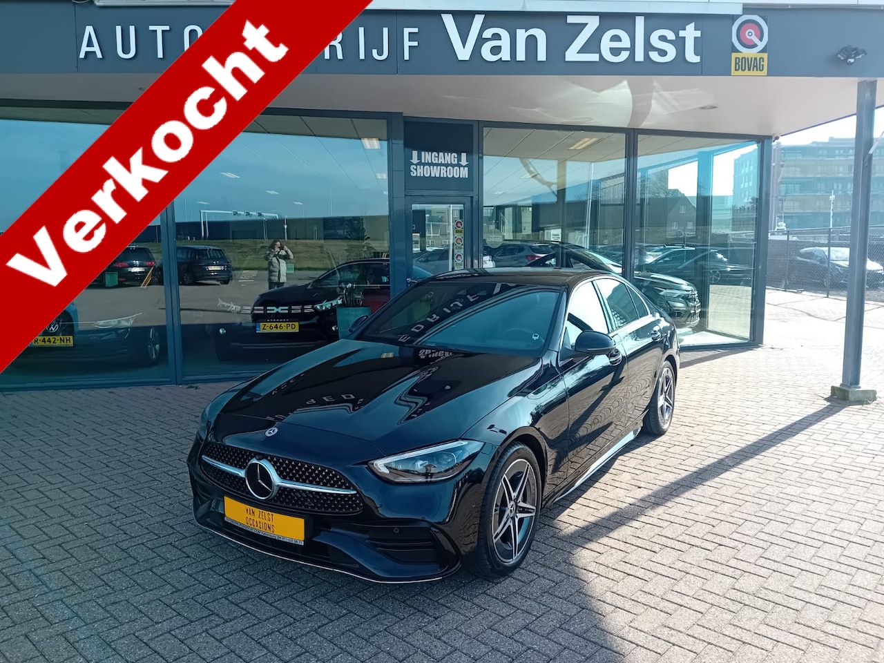 Mercedes-Benz C-klasse - 220 d AMG Line Premium*Head-Up display*Automaat,Burmeester*Climatronic, Carplay/Anroid aut - AutoWereld.nl