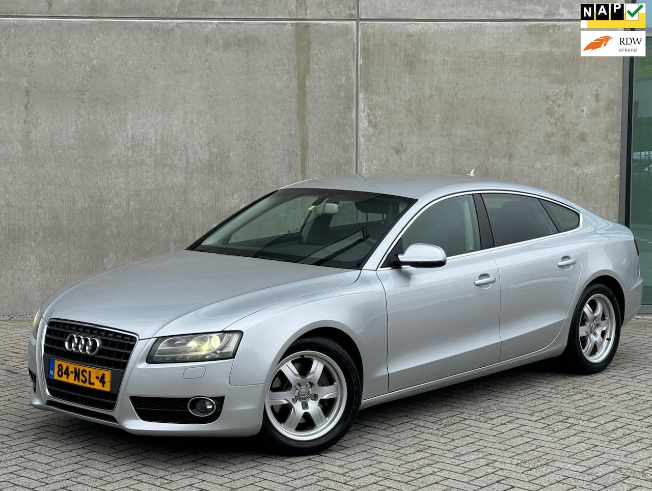Audi A5 Sportback - 2.0 TFSI 211pk 2010 Grijs NAP|NIEUWE APK - AutoWereld.nl