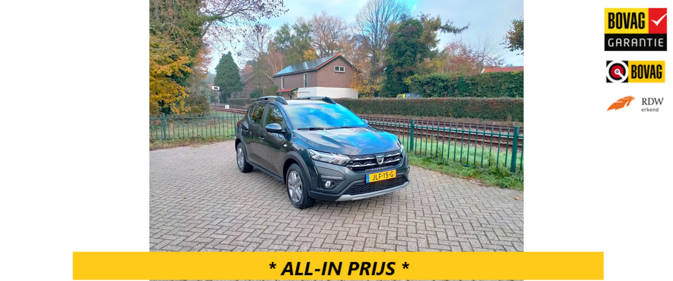 Dacia Sandero Stepway - 1.0 TCe 90 Comfort AUTOMAAT navi clima 26000km!! ALLINPRIJS - AutoWereld.nl