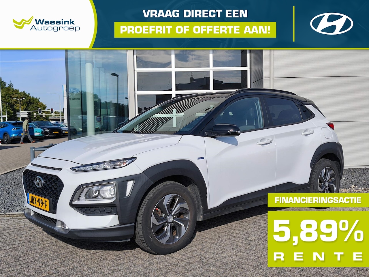 Hyundai Kona - GDI 141pk HYBRID 2WD Automaat Comfort Smart | Camera | Navigatie | Carplay | - AutoWereld.nl
