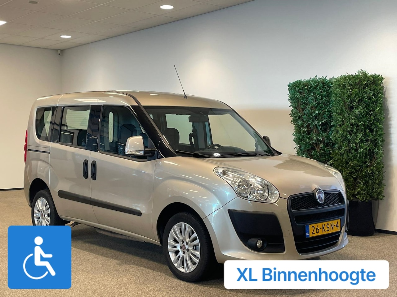 Fiat Doblò - L1 Rolstoelauto XXL-Ombouw 160cm rolstoel hoogte - AutoWereld.nl