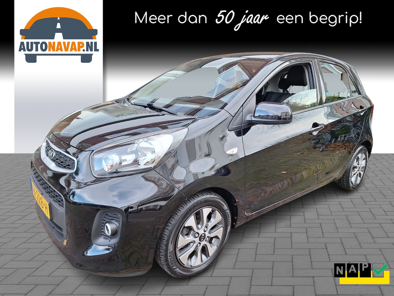 Kia Picanto - 1.0 CVVT EconomyPlusLine 5Drs /Navi/Camera/1e Eig/Airco/Garantie - AutoWereld.nl