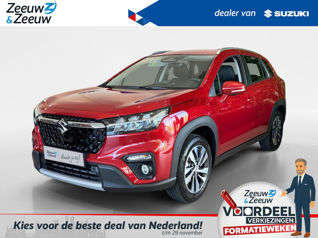 Suzuki S-Cross - 1.4 Boosterjet Style Hybrid | Rijklaarprijs ! | Levering 2026 mogelijk! | - AutoWereld.nl