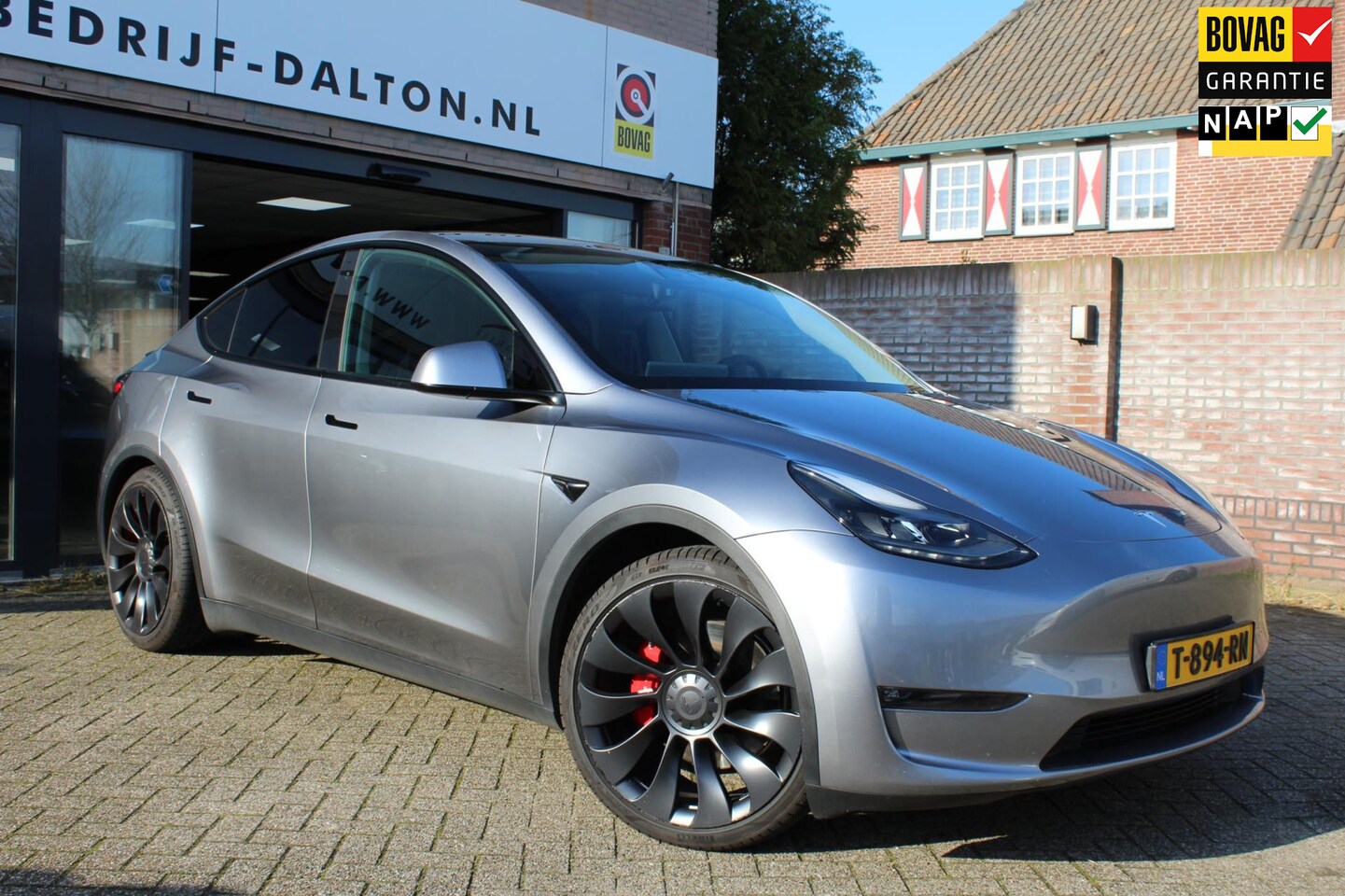 Tesla Model Y - Performance AWD 75 kWh 456 PK / 21" LMV /PANODAK / LEER / 1e EIG - AutoWereld.nl