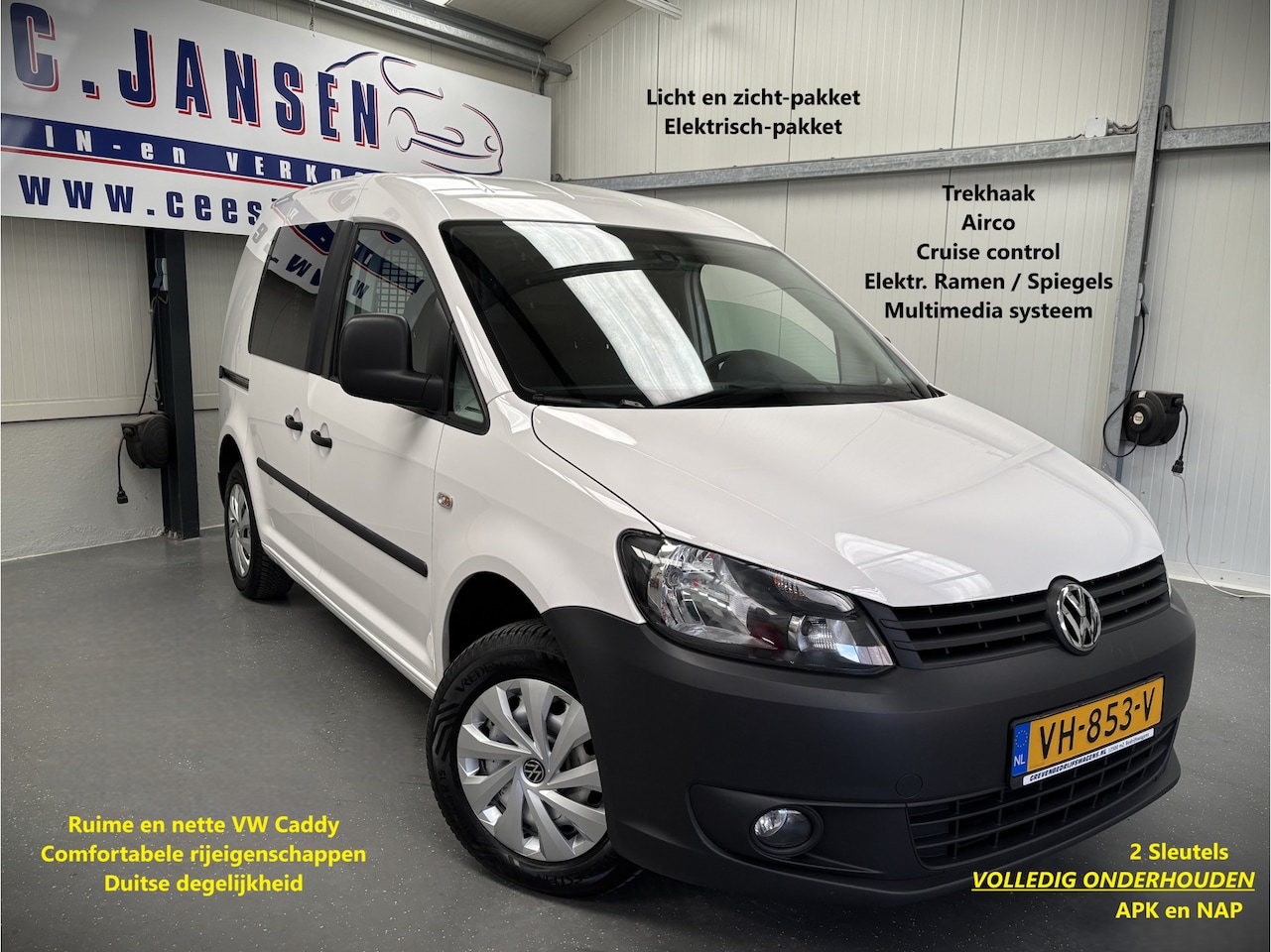 Volkswagen Caddy - 1.6 TDI KEURIGE AUTO !!! | Zijschuifdeur rechts - AutoWereld.nl