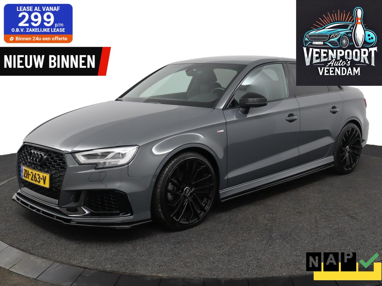 Audi A3 Limousine - 30 TFSI S-LINE Leder Automaat Airco Cruise - AutoWereld.nl