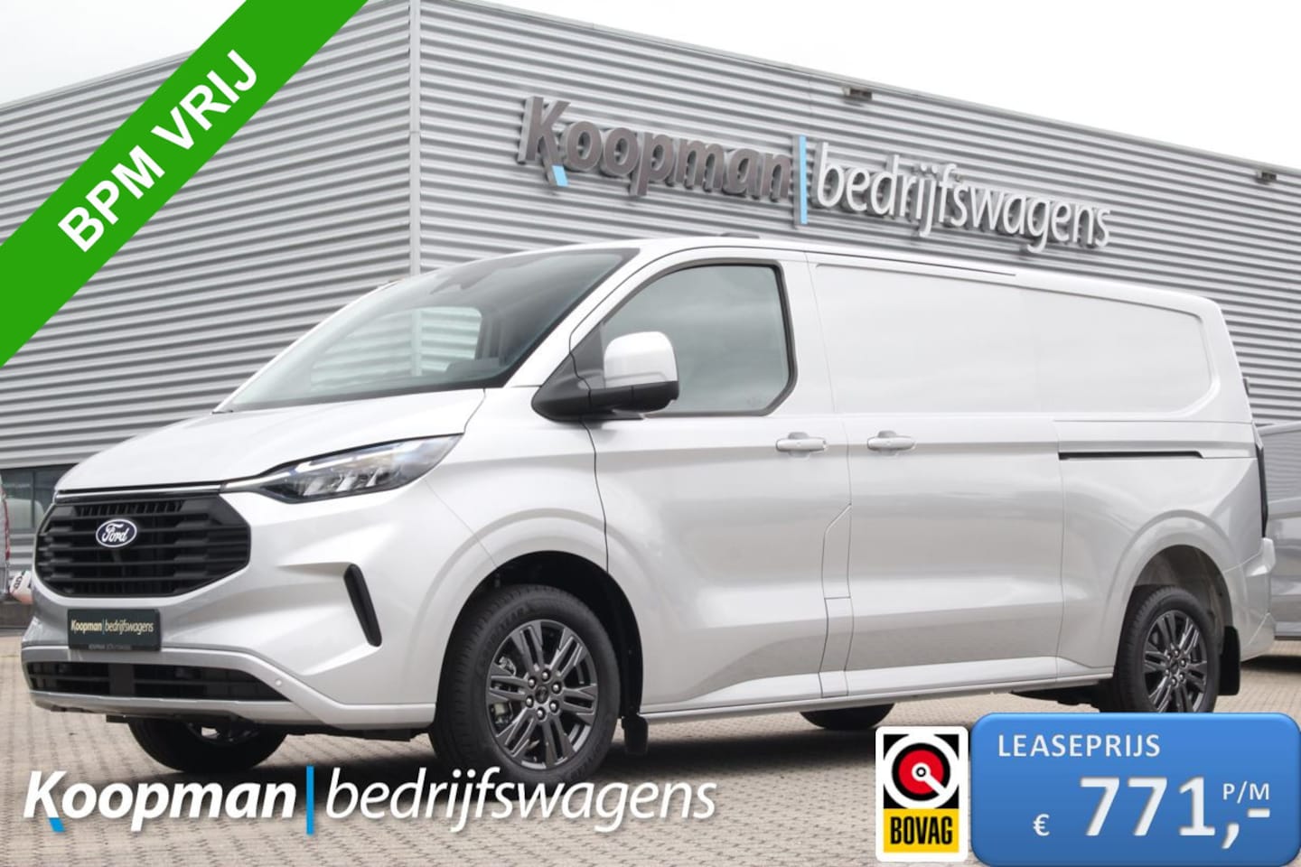 Ford Transit Custom - 320 2.0TDCI 170pk L2H1 Limited | Automaat | L+R Zijdeur | Adapt. cruise | LED | Sync 4 13" - AutoWereld.nl