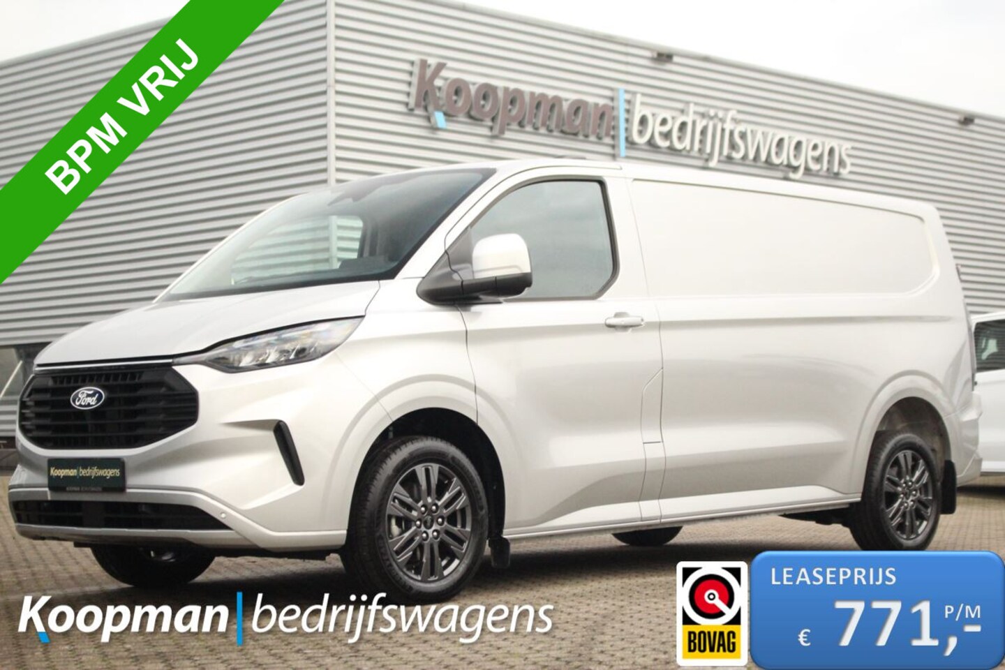 Ford Transit Custom - 320 2.0TDCI 170pk L2H1 Limited | Automaat | Adapt. cruise | LED | Sync 4 13" | Keyless | C - AutoWereld.nl