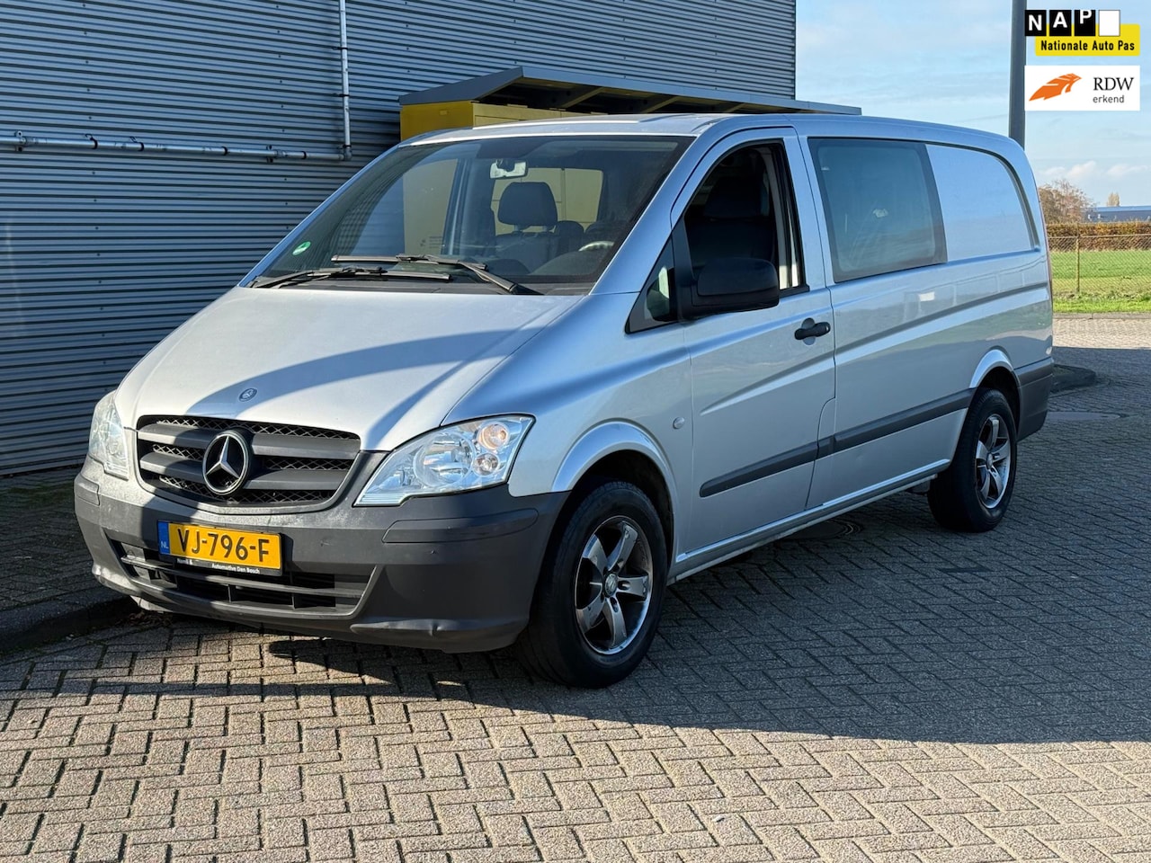 Mercedes-Benz Vito - 110 CDI 320 Bj 2014 Lang Dubbel Cabine Airco - AutoWereld.nl