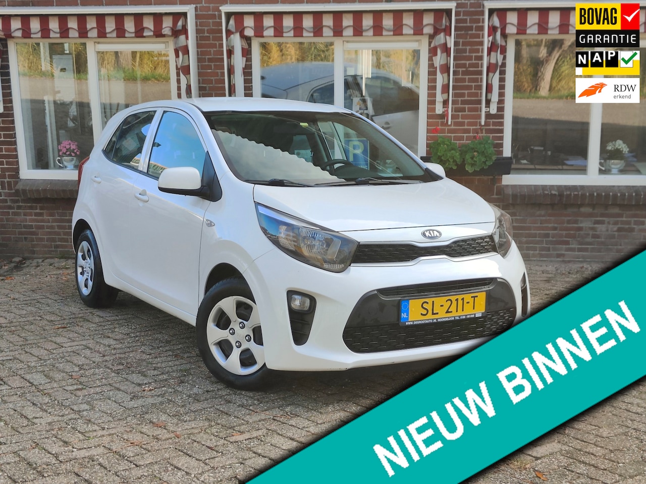 Kia Picanto - 1.0 CVVT EconomyPlusLine Airco, 5 Persoons -RIJKLAAR - - AutoWereld.nl