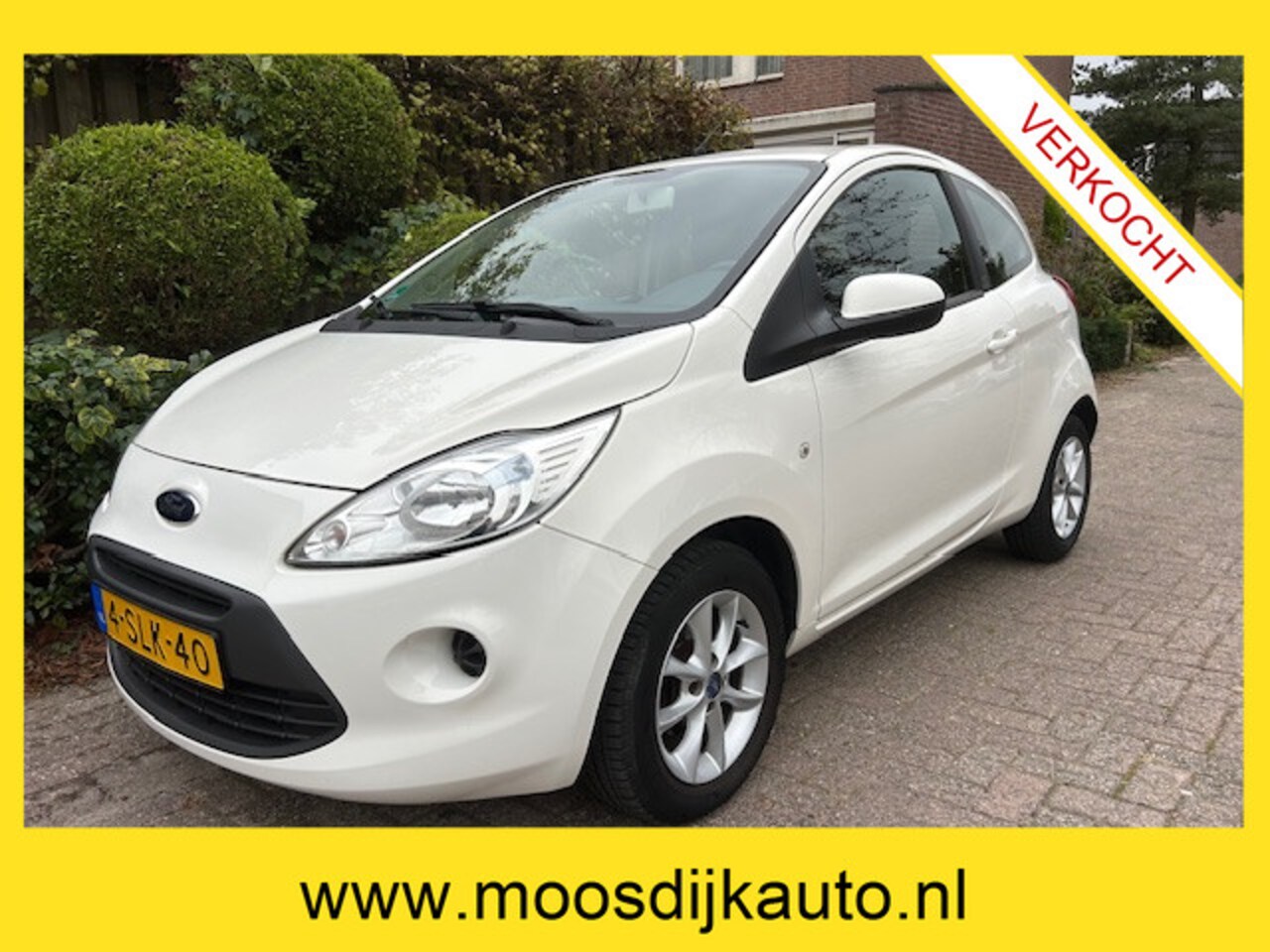 Ford Ka - 1.2 Style start/stop Airco/ Orig NL auto/ met NAP/ Nw-APK/ Voor bezichtiging bel 06-532264 - AutoWereld.nl