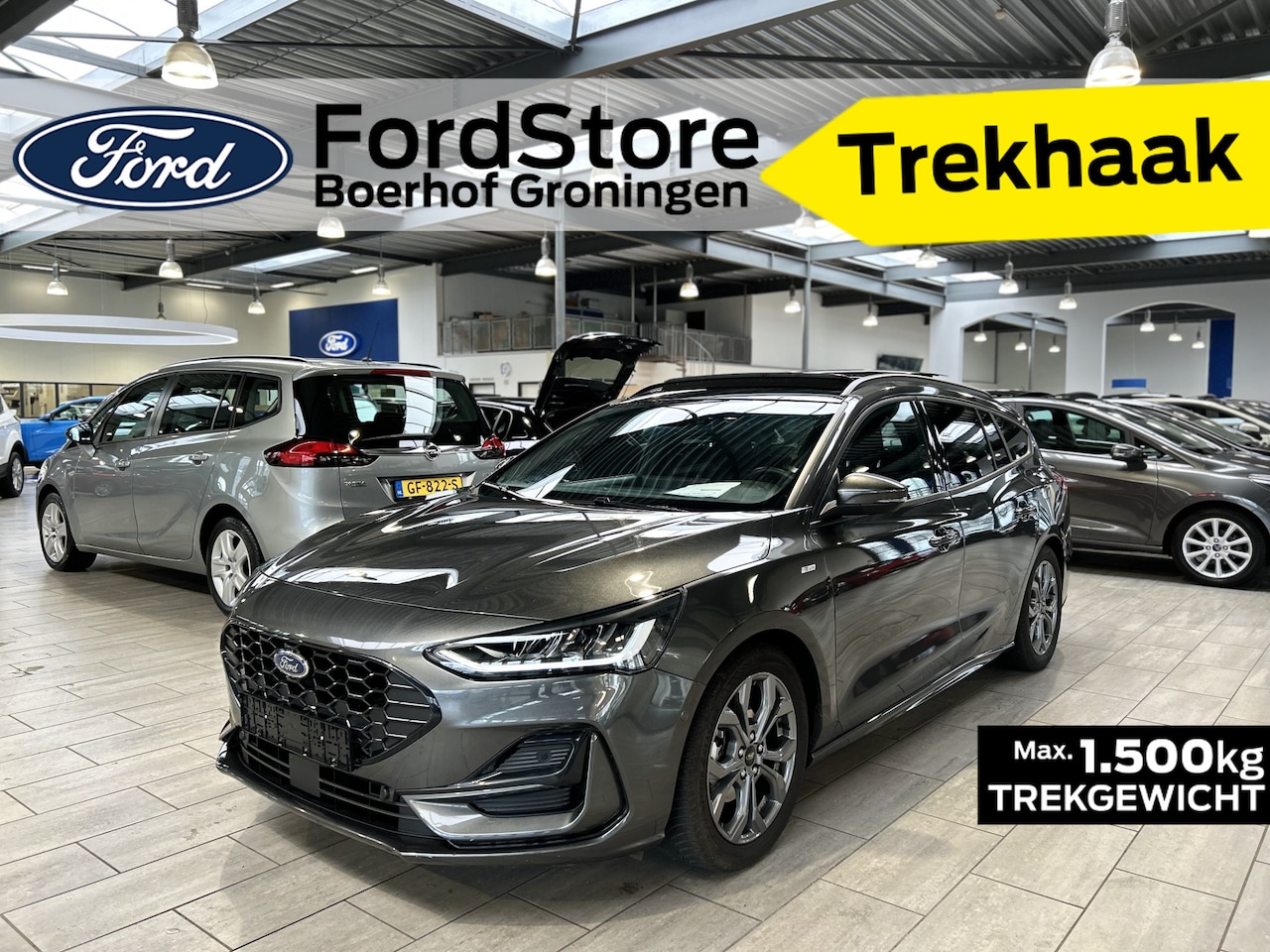 Ford Focus Wagon - ST-Line X EcoBoost Hybrid 155 pk | Pano |Trekhaak | Adapt. cruise | Winter Pack | B&O | K - AutoWereld.nl