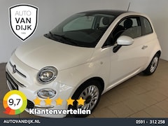 Fiat 500 - 0.9 TwinAir Turbo Lounge PANO AIRCO NAVI BLUETOOTH MULTI STUUR ELEK RAMEN CENT VERG VELGEN
