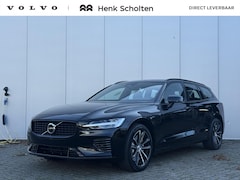 Volvo V60 - 2.0 T6 Plug-in hybrid AWD Plus Dark *DIRECT LEVERBAAR* Onyx Black metallic | Nappa Leder/O