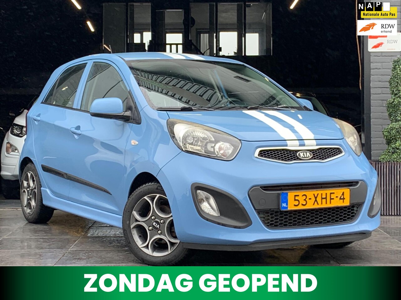 Kia Picanto - 1.0 CVVT Airco|5Deurs|Elek.ramen|NAP|APK - AutoWereld.nl