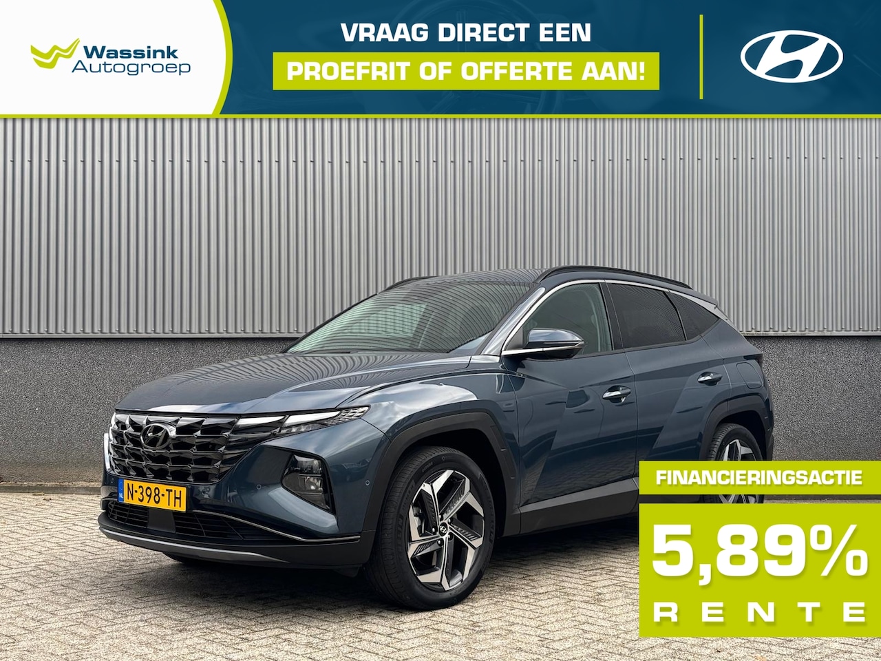 Hyundai Tucson - 1.6 T-GDi PHEV 265pk AWD Premium | Trekhaak | Adaptive Cruise Control | Stoelverwarming | - AutoWereld.nl