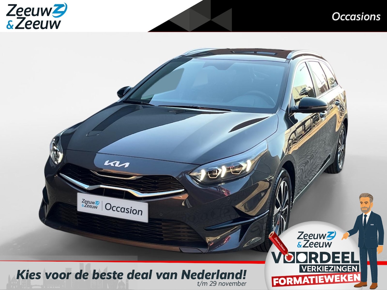 Kia Cee'd Sportswagon - Ceed 1.0 T-GDi Design Edition | Apple Carplay / Android Auto | Licht + Regensensor | Parke - AutoWereld.nl