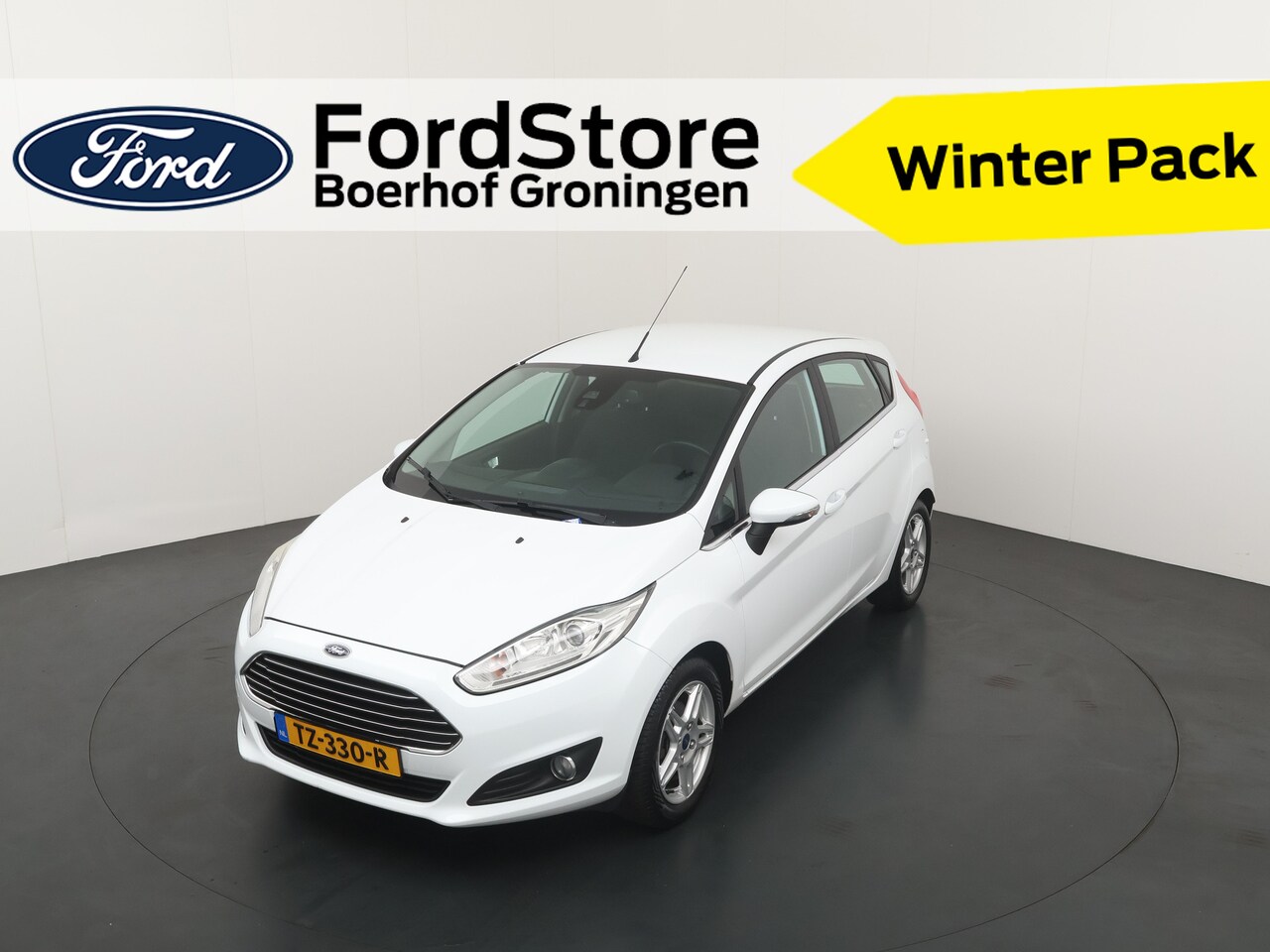 Ford Fiesta - EcoBoost 125 pk Titanium | Stoelverw. | Navi | Voorruitverw. | PDC | Distr. riem vv | Blue - AutoWereld.nl