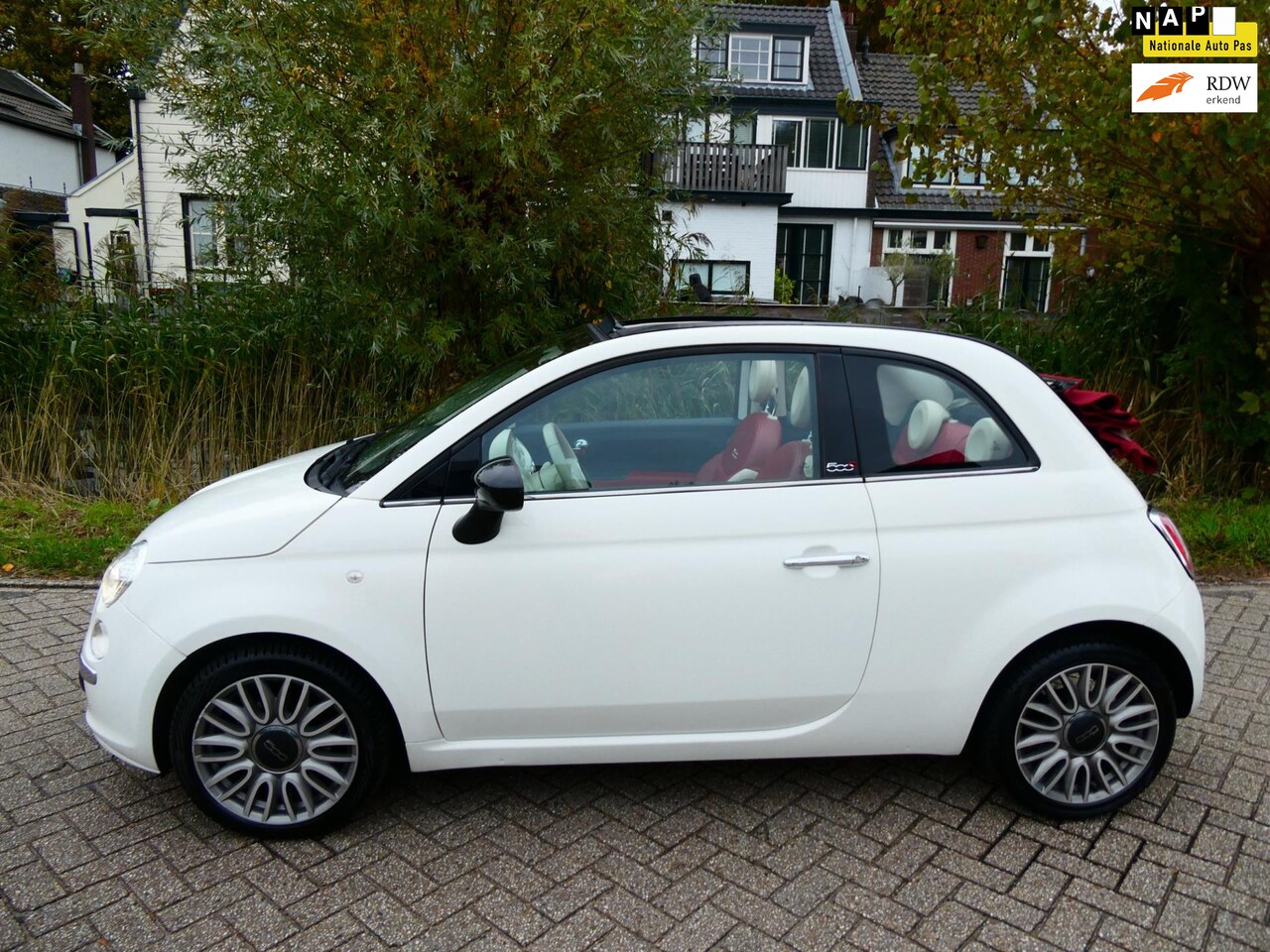 Fiat 500 C - 0.9 TwinAir Turbo Cult 80pk 114.000km. Leder Clima Historie - AutoWereld.nl