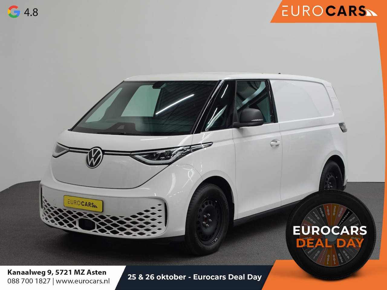 Volkswagen ID. Buzz Cargo - 77 kWh 204pk Trekhaak 3zits LED Cruise control Navigatie/ Apple Carplay Achterklep - AutoWereld.nl