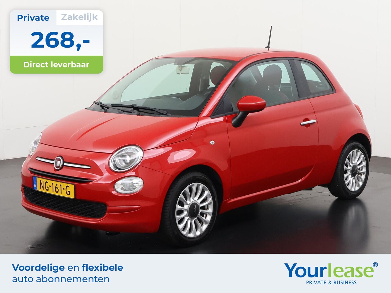 Fiat 500 - 1.2 Popstar | All-in 268,- Private Lease | Direct uit voorraad - AutoWereld.nl