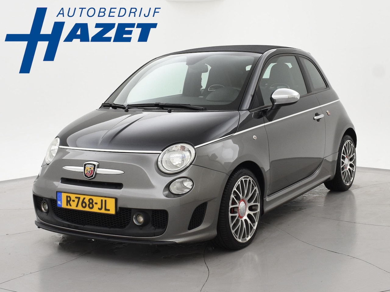 Fiat 500 Abarth - C 1.4 T-JET 135 PK TWO-TONE + ZWART LEDER | DUBBELE SPORTUITLAAT | SPORTSTOELEN - AutoWereld.nl