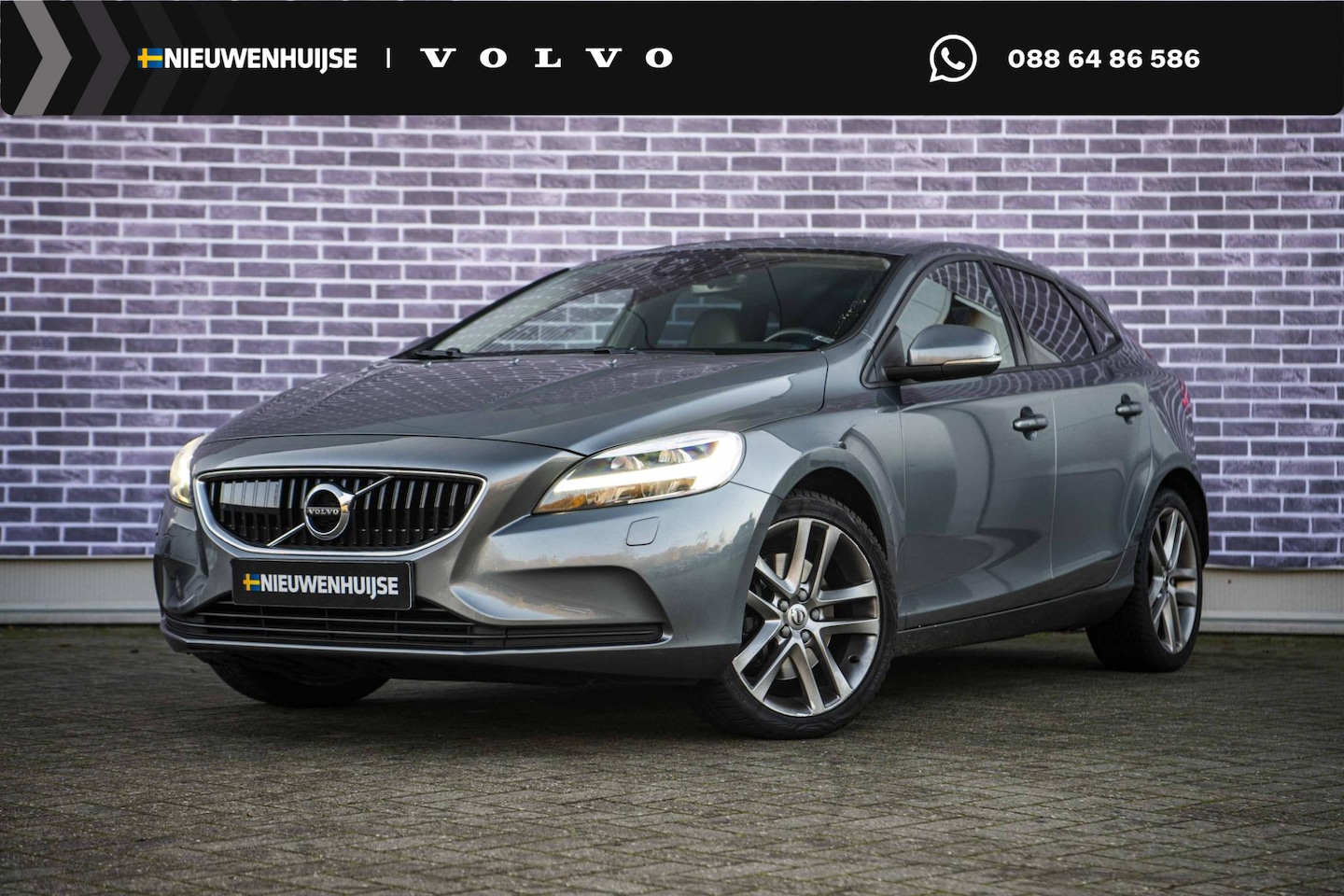 Volvo V40 - 1.5 T3 Nordic+ | Adaptieve Cruise Control | BLIS | Navigatie | Stoelverwarming | Standkach - AutoWereld.nl