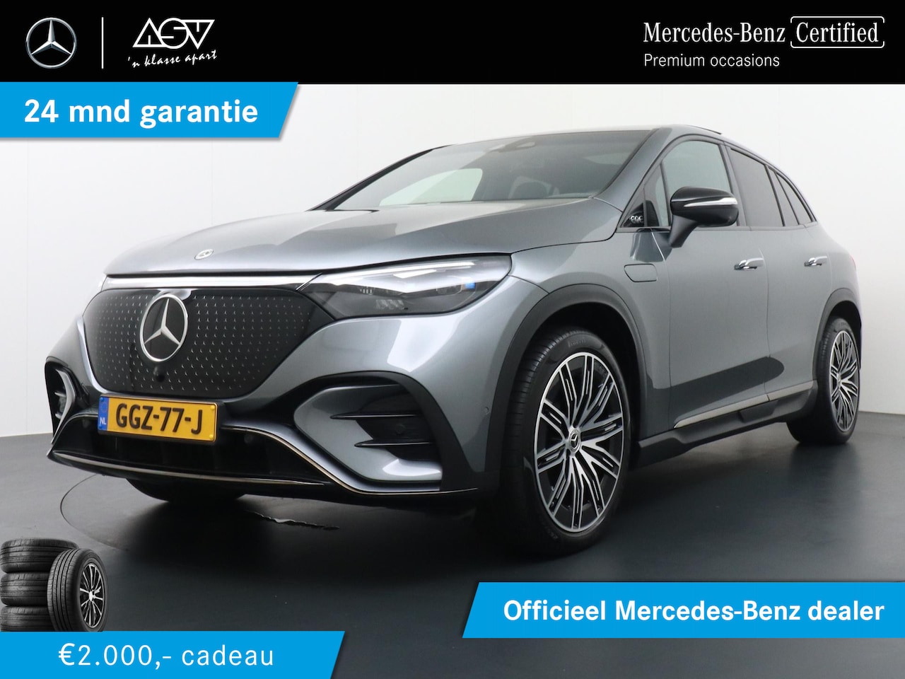 Mercedes-Benz EQE SUV - 350 4Matic AMG Line 91 kWh Achteras besturing, Luchtvering, Hyperscreen, Wegklapbare trekh - AutoWereld.nl