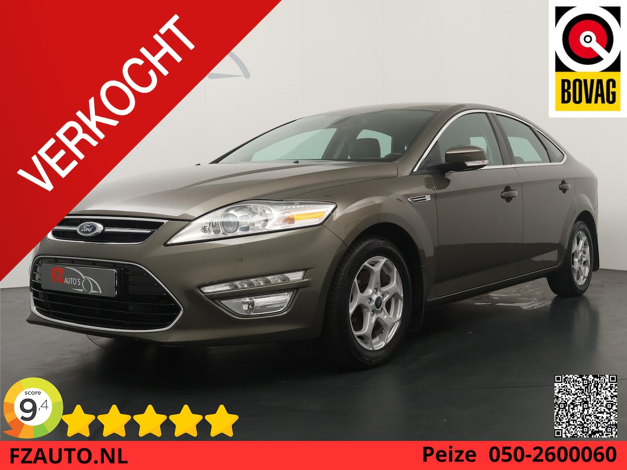 Ford Mondeo - 1.6 EcoBoost Titanium - Navigatie - Climate Control - Parkeersensoren v+a - Lichtmetalen v - AutoWereld.nl