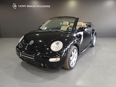 Volkswagen New Beetle Cabriolet - 1.6 Highline Cabrio Beige Leder Airco 17" LM-Velgen Windscherm Afdekhoes