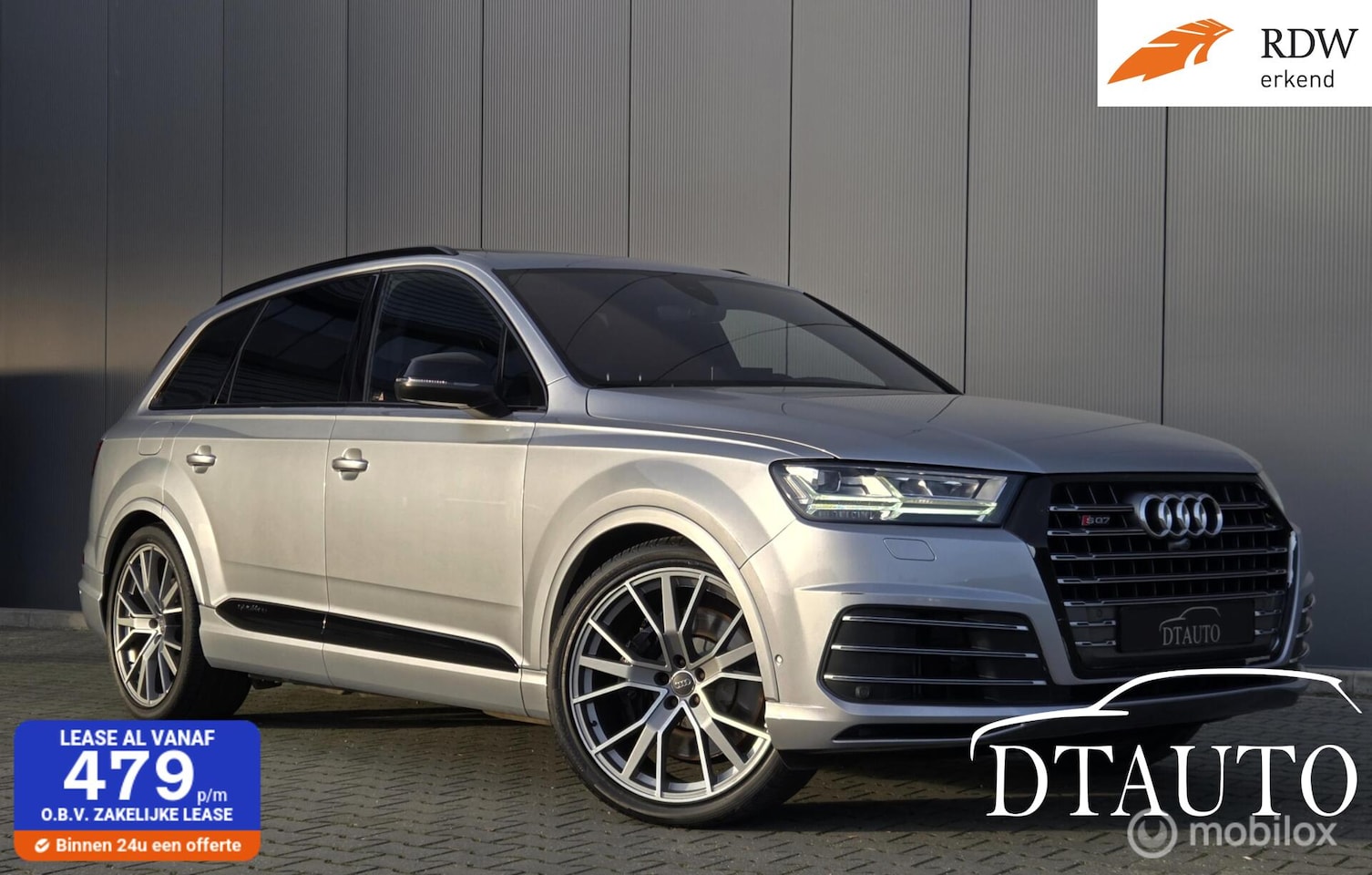 Audi SQ7 - 4.0 TDI quattro Pano Bose Grijs Kenteken IZGST 22'' - AutoWereld.nl