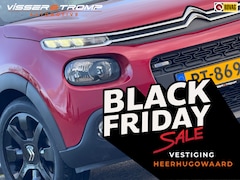 Citroën C3 - 1.2 PureTech 110pk Shine - Rouge Rubi/Noir onyx - Crossblack 17''/Carplay/Camera