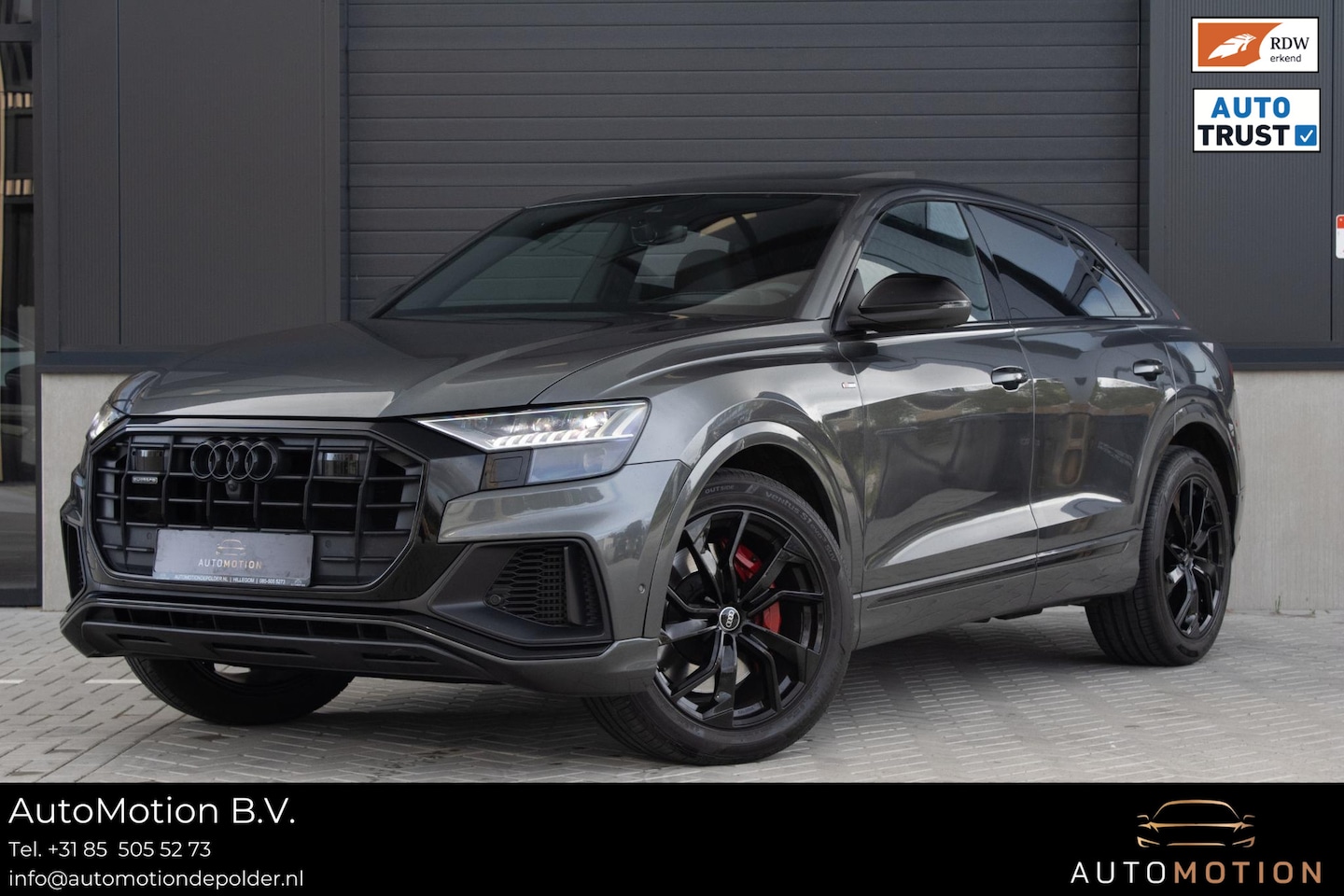 Audi Q8 - 60 TFSI e quattro Competition SQ8  PANO  CAM  ACC  LANE ASS  TREKHAAK LUCHTVERING - AutoWereld.nl