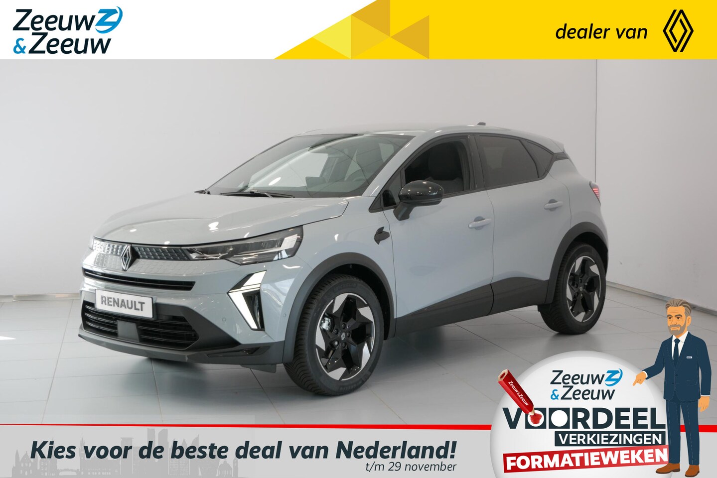 Renault Captur - 1.0 TCe 90 techno *Navi+Camera*Climate*Parkeersensoren* Auto uit voorraad leverbaar op=op - AutoWereld.nl