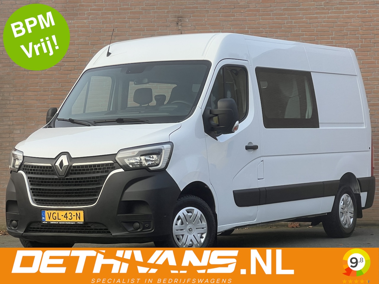 Renault Master - 2.3dCi 135PK Dubbelcabine / Camera / Cruisecontrol / Euro6 - AutoWereld.nl