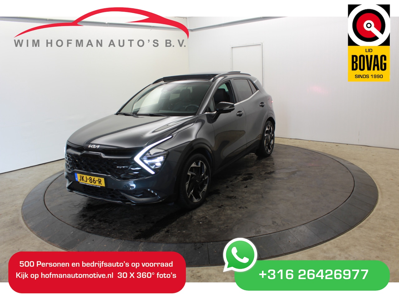 Kia Sportage - 1.6 T-GDi Hybrid GT-PlusLine Pano Cam Vol Leder El Aklep + Stoelen Dhoek - AutoWereld.nl