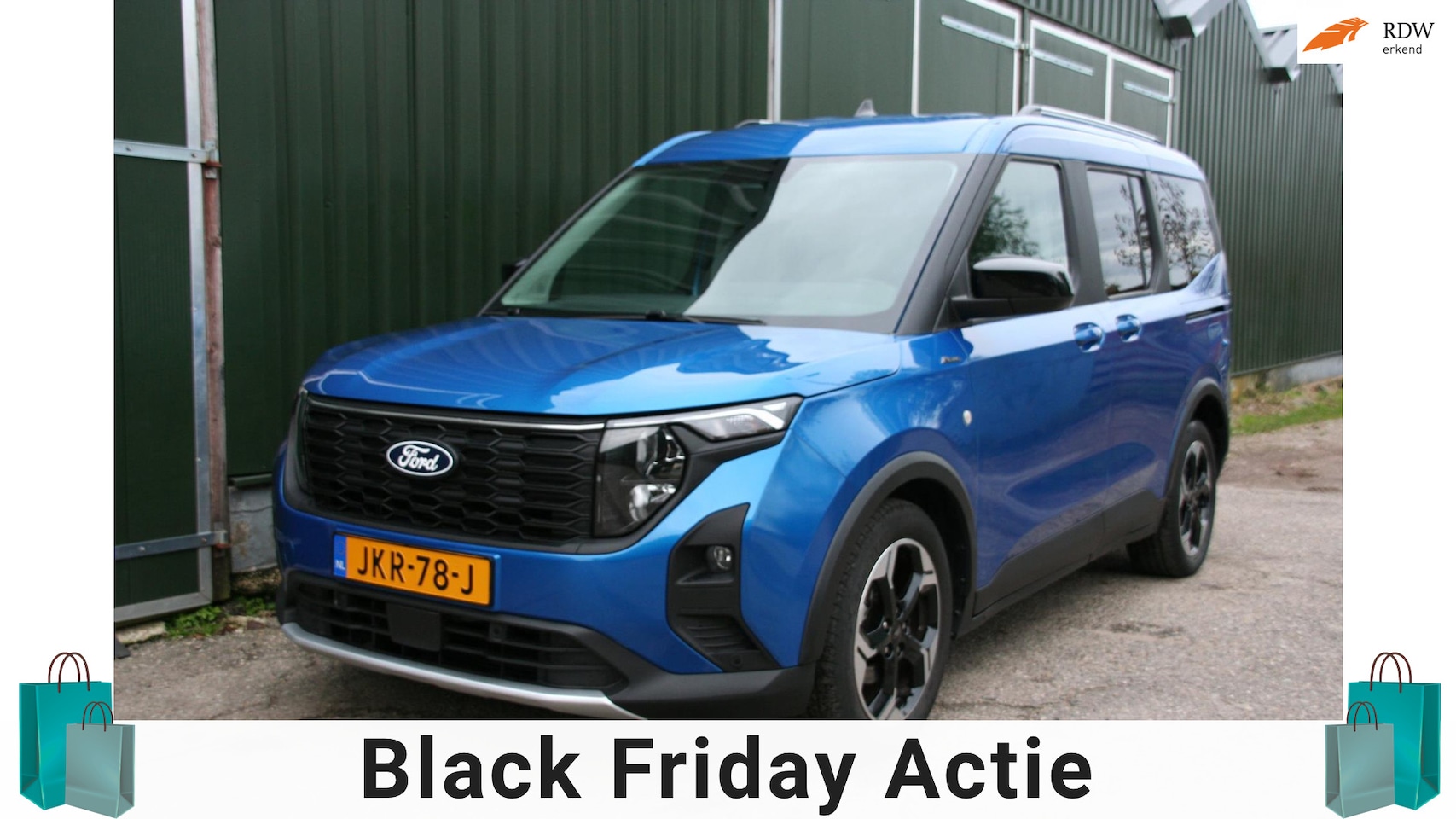 Ford Tourneo Courier - 1.0 Titanium ACTIVE, AIRCO, NAVIGATIE, CAMERA - AutoWereld.nl