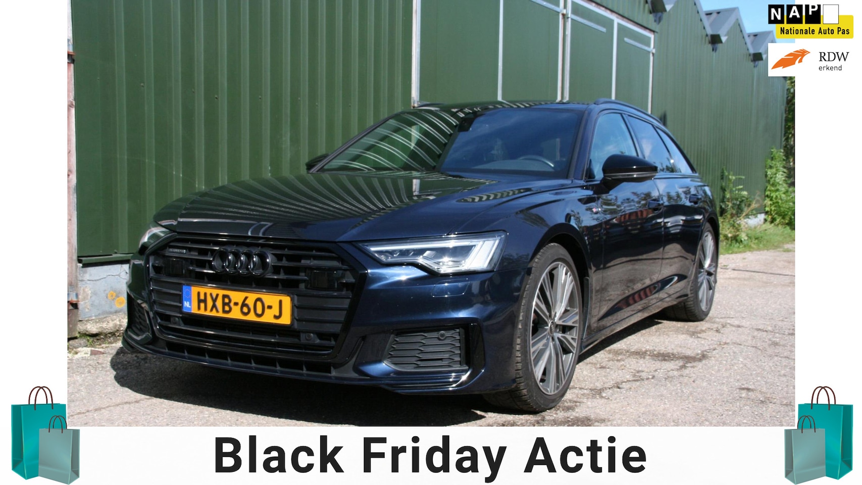 Audi A6 Avant - 50 TFSI e quattro S edition 3 x S-LINE, LEER, PANORAMADAK, CAMERA, NAVI, TREKHAAK - AutoWereld.nl