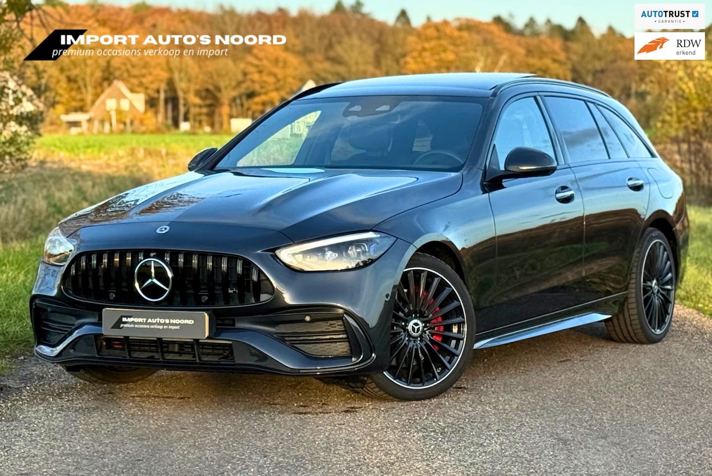 Mercedes-Benz C-klasse Estate - 300 e AMG Line Pano Memory Sfeerverlichting ACC 19 inch - AutoWereld.nl