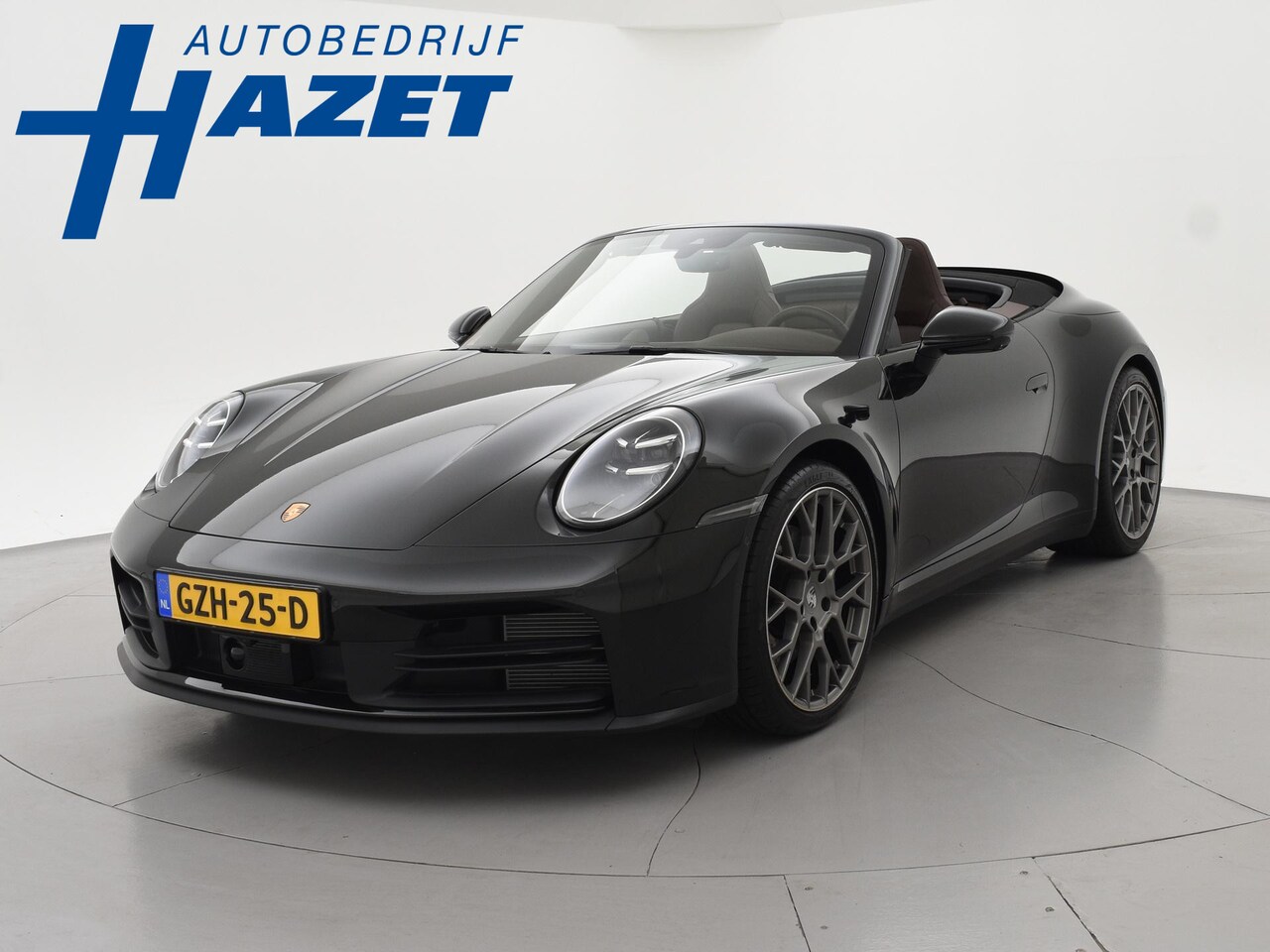 Porsche 911 Cabrio - 3.0 CARRERA EXCLUSIVE MANUFAKTUR DARK OLIVE + CLUBLEDER EXCLUSIEF TRUFFEL BRUIN - AutoWereld.nl