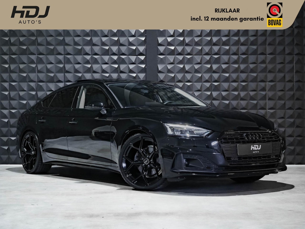 Audi A5 Sportback - 35 TFSI | Pano | Leer | 20"| All Black | Keyl | Priv. glas | Camera | Adap. Cruise | - AutoWereld.nl