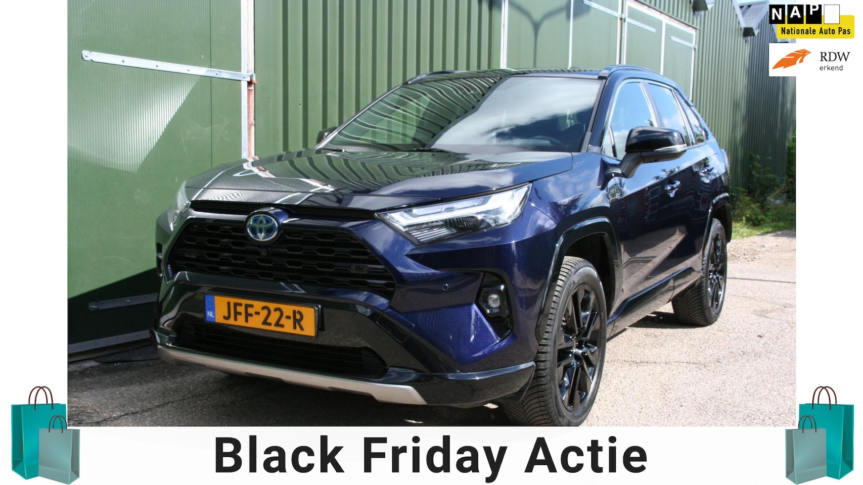 Toyota RAV4 - 2.5 Hybrid Style BI-COLOR, TREKHAAK, NAVIGATIE, HALF LEER, 360 CAMERA, STOEL VERWARMING - AutoWereld.nl